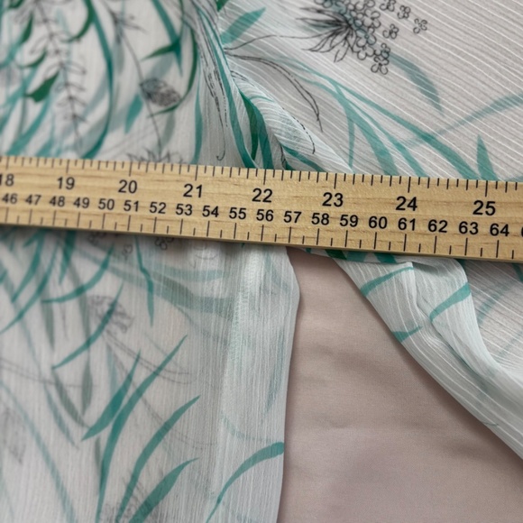 Oscar de la‎ Renta Pink Label Sheer Floral Print Robe. Size L - Picture 8 of 8